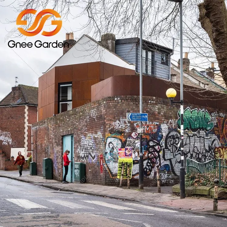 Corten plieno išorinė danga