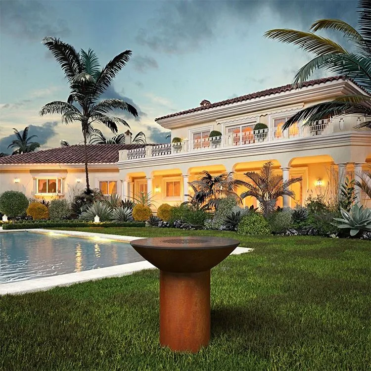 Corten plieninės kepsninės yra stilingos ir stiprios