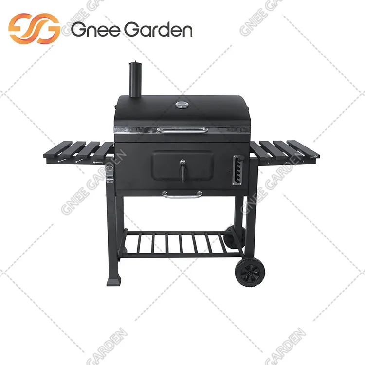 „Corten Steel BBQ“ medžio anglies deginimas