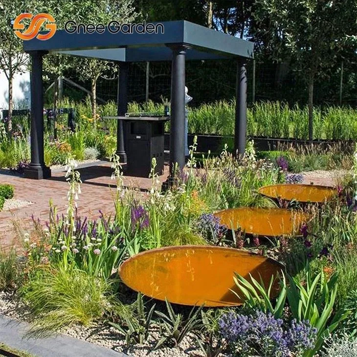 „Corten“ plieno ugnies duobė oro sąlygų atsparus