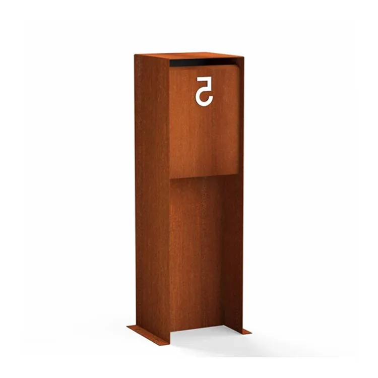 Corten Steel pašto dėžutė