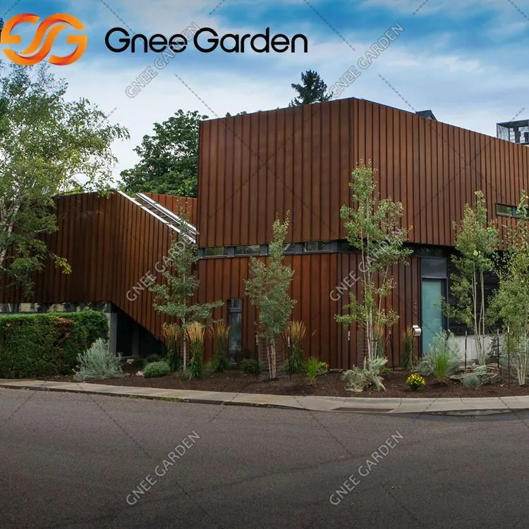 „Corten“ plieno siena pastato fasadui