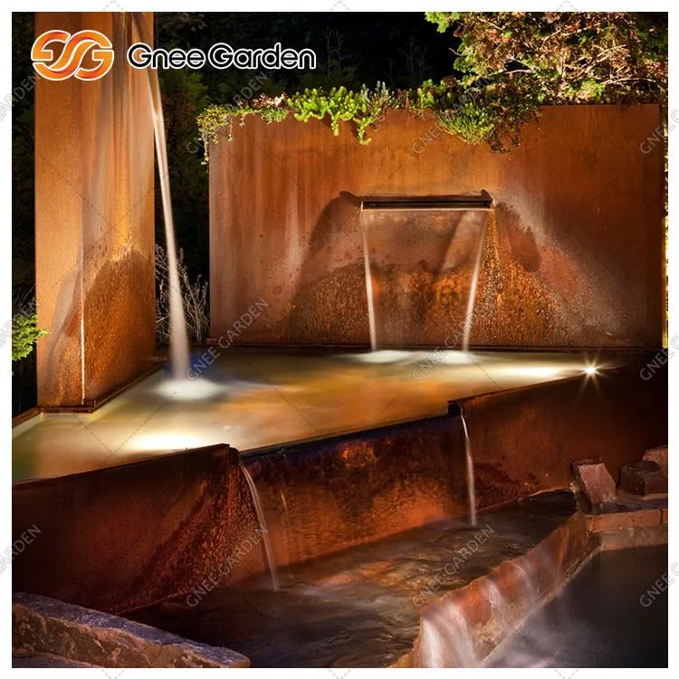 „Corten“ plieno vandens funkcija