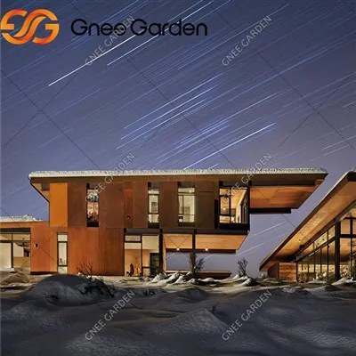 „Corten“ plieno metalo sienos menas