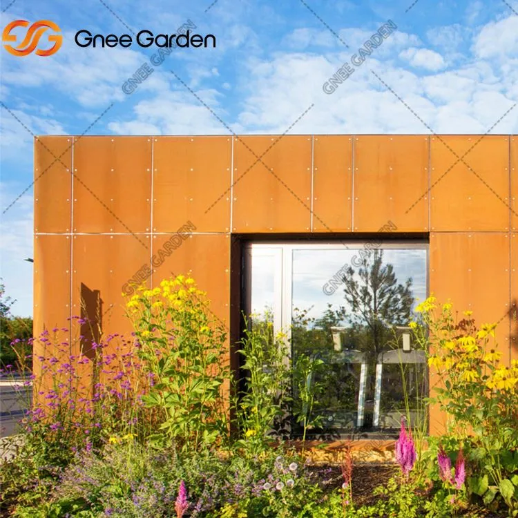 Plieninių fasadų plokštės pastatams