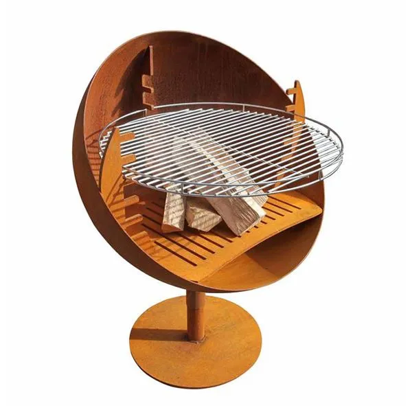 Plieninė kepsninė su anglimis Nešiojama kepsninė